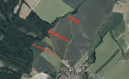 Prodej pole 23 393 m², Podmoky, okres Havlíčkův Brod