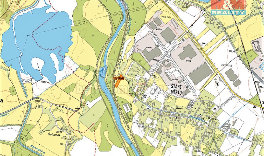 Prodej pole 2 644 m², Karviná – náhled fotky 2