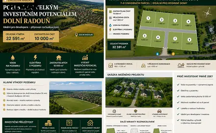 Prodej komerčního pozemku 32 591 m², Jindřichův Hradec