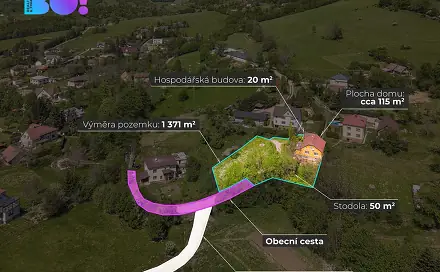 Prodej domu 135 m² s pozemkem 1 371 m², Vendryně, okres Frýdek-Místek