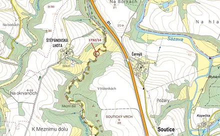 Dražba pozemku 417 m², Soutice