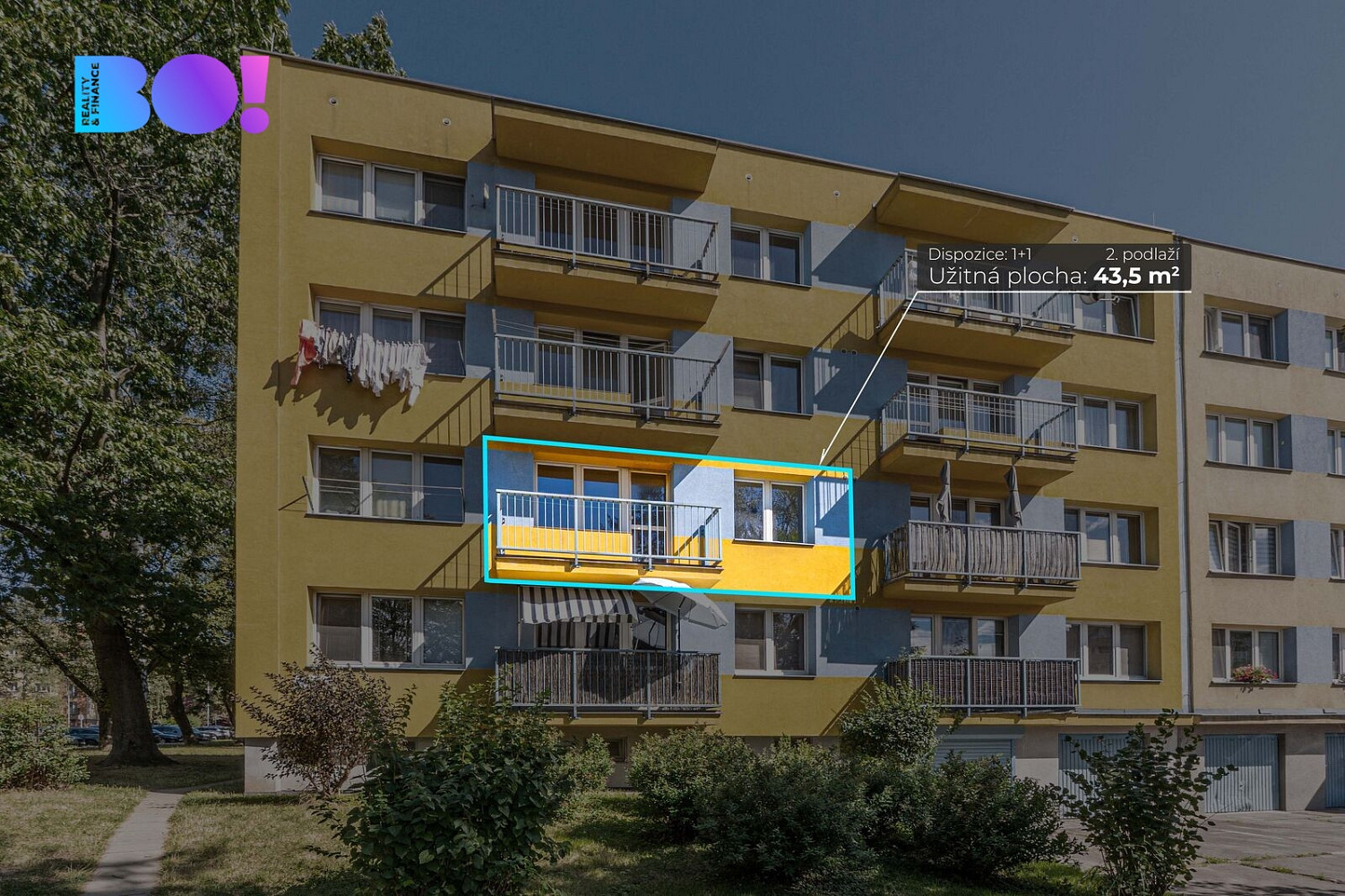 Prodej bytu 1+1 44 m²