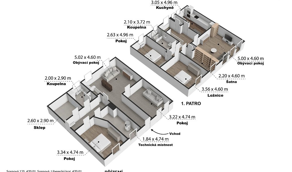 Prodej domu 206 m² s pozemkem 1 318 m², Sosnová – náhled fotky 7