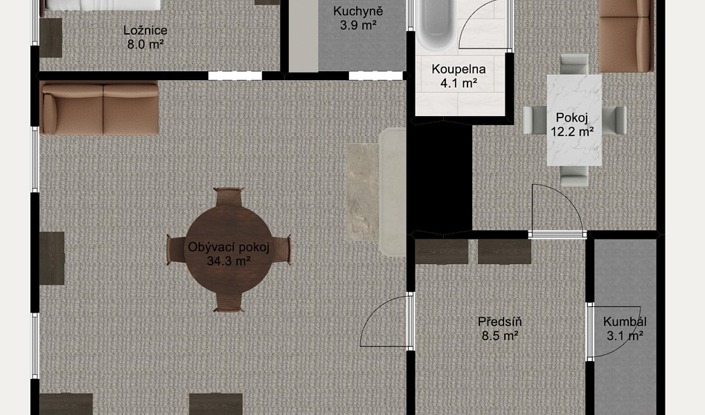 Prodej chaty/chalupy 284 m² s pozemkem 476 m², Nová Bystřice – náhled fotky 23