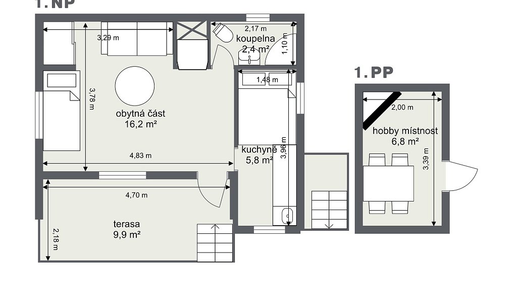 Prodej chaty/chalupy 32 m² s pozemkem 520 m², Ústí nad Labem – náhled fotky 10
