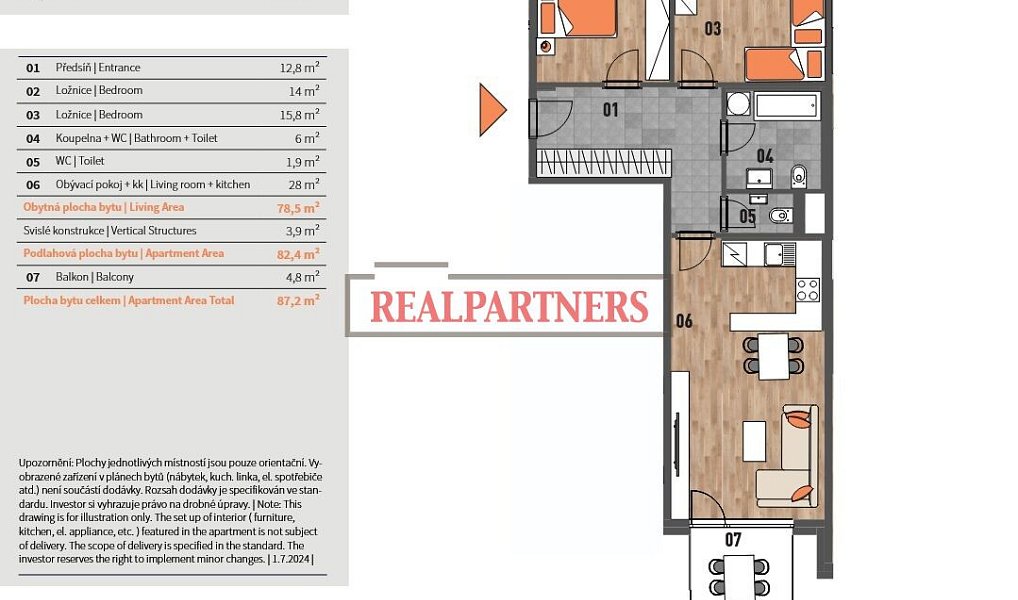 Prodej bytu 3+kk 87 m², Praha – náhled fotky 2