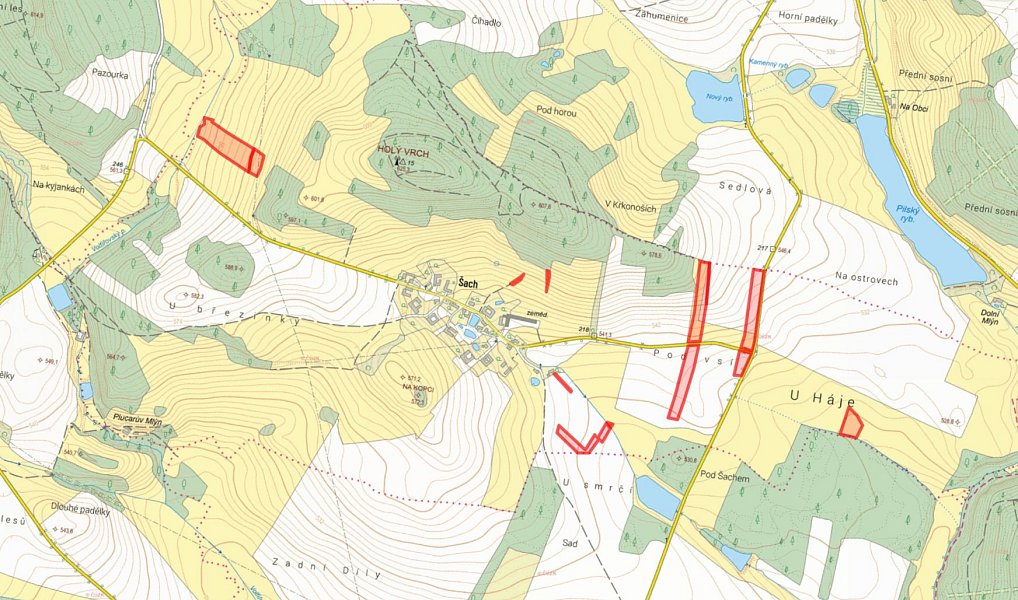 Prodej louky 53 523 m², Volfířov – náhled fotky 3