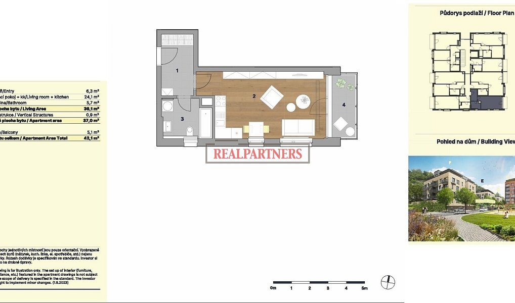 Prodej bytu 1+kk 37 m², Praha – náhled fotky 2