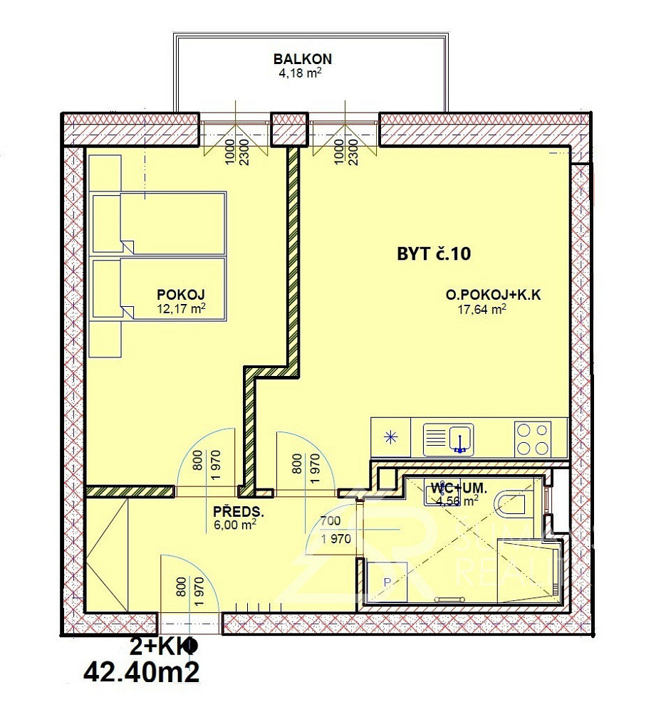 Prodej bytu 2+kk 48 m²