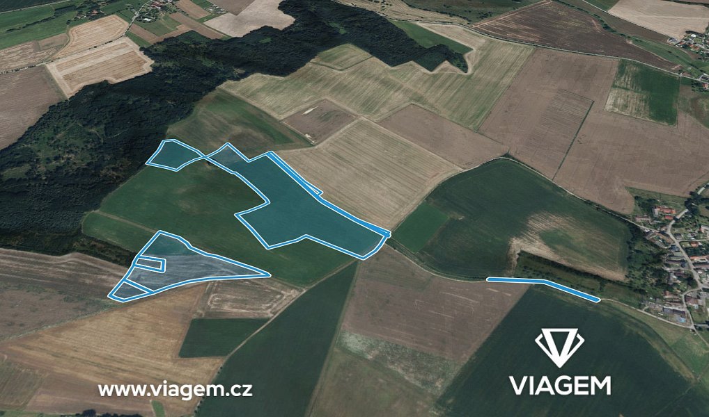 Prodej pole 4 154 m², Zaloňov – náhled fotky 2