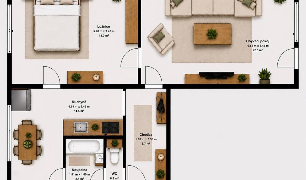 Prodej bytu 2+1 61 m², Veselí nad Lužnicí – náhled fotky 21