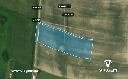 Prodej pole 31 590 m², Mořkov, okres Nový Jičín