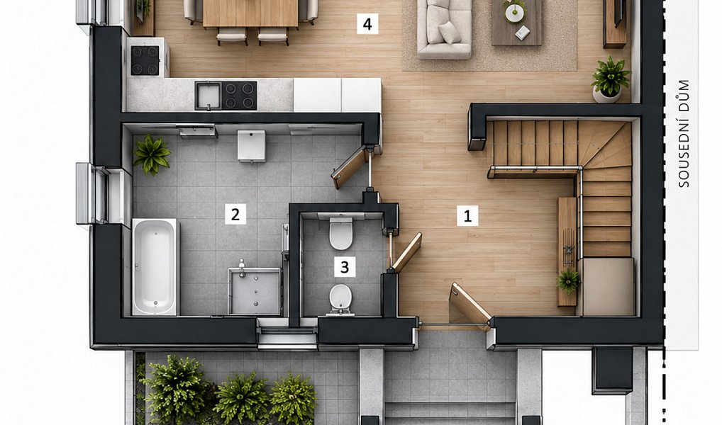 Prodej domu 98 m² s pozemkem 300 m², Horka I – náhled fotky 4