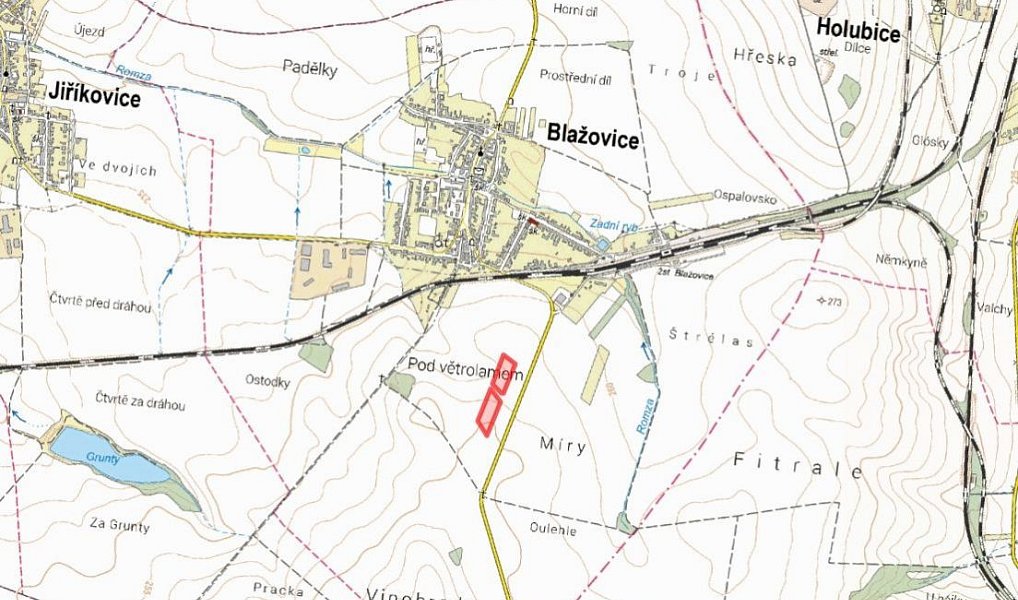 Prodej pole 17 927 m², Blažovice – náhled fotky 2