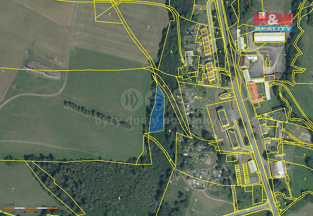 Prodej lesa 3 800 m² – pohled 3