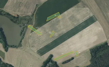 Prodej pole 13 100 m², Přehořov, okres Tábor