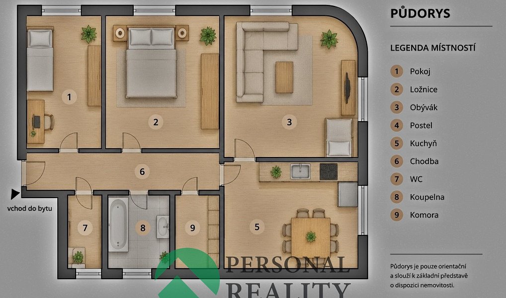 Prodej bytu 3+1 97 m², Cheb – náhled fotky 11
