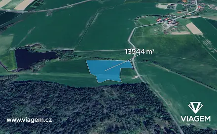 Prodej pole 864 m², Příkosice, okres Rokycany