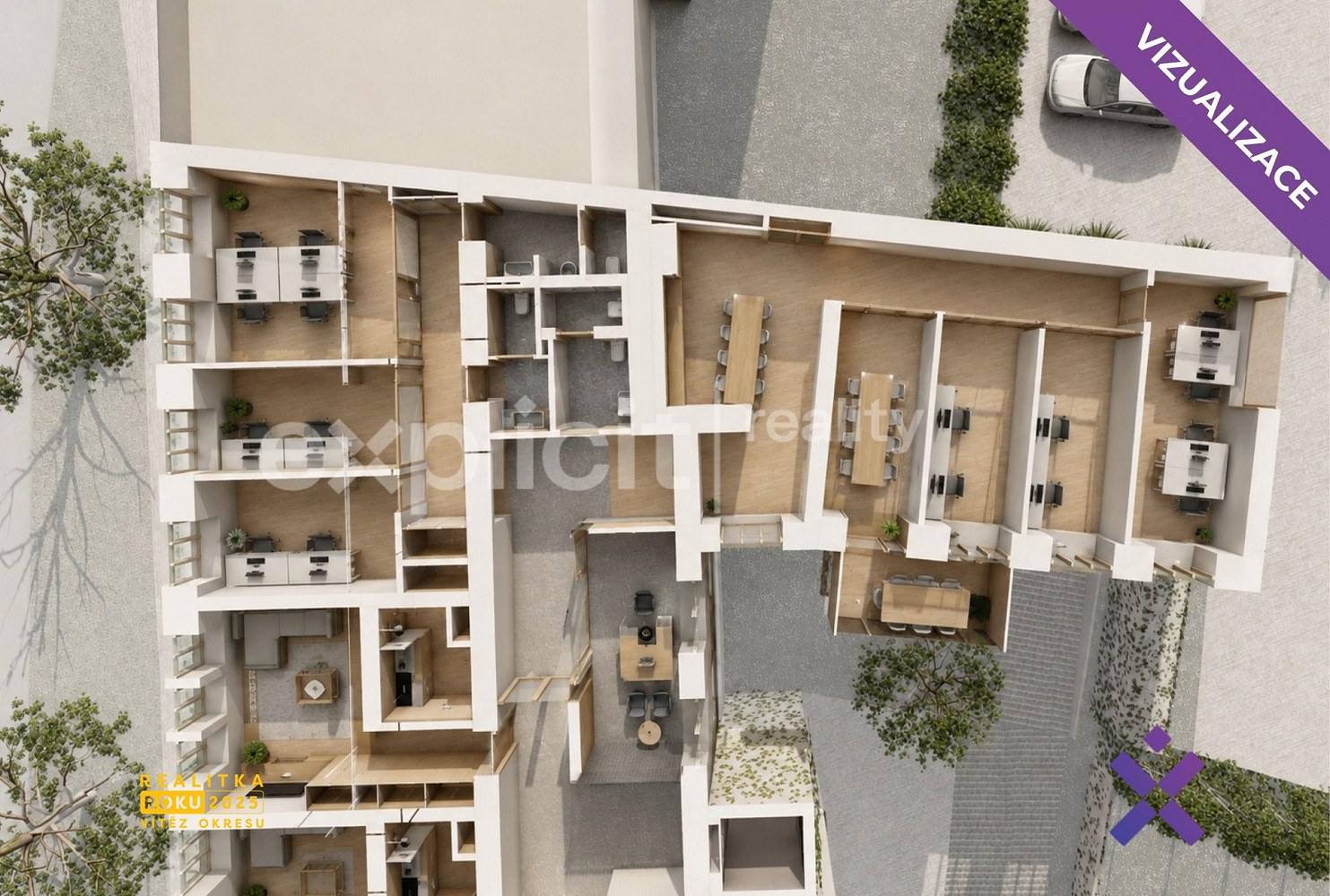 Pronájem kanceláře 211 m² – fotografie 3
