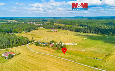 Prodej stavebního pozemku 3 900 m², Rapšach, okres Jindřichův Hradec