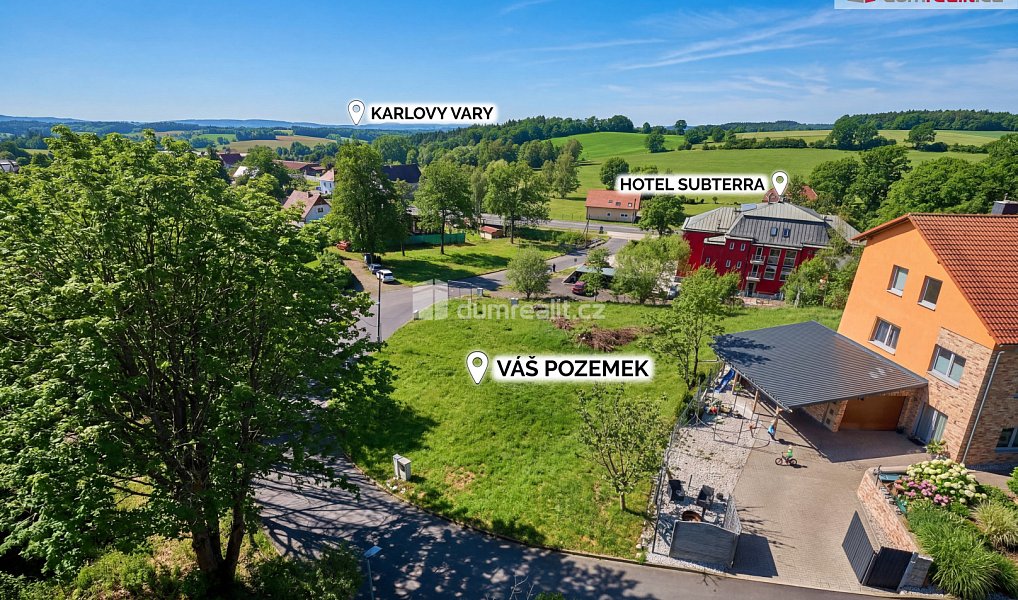 Prodej stavebního pozemku 835 m², Ostrov – náhled fotky 5