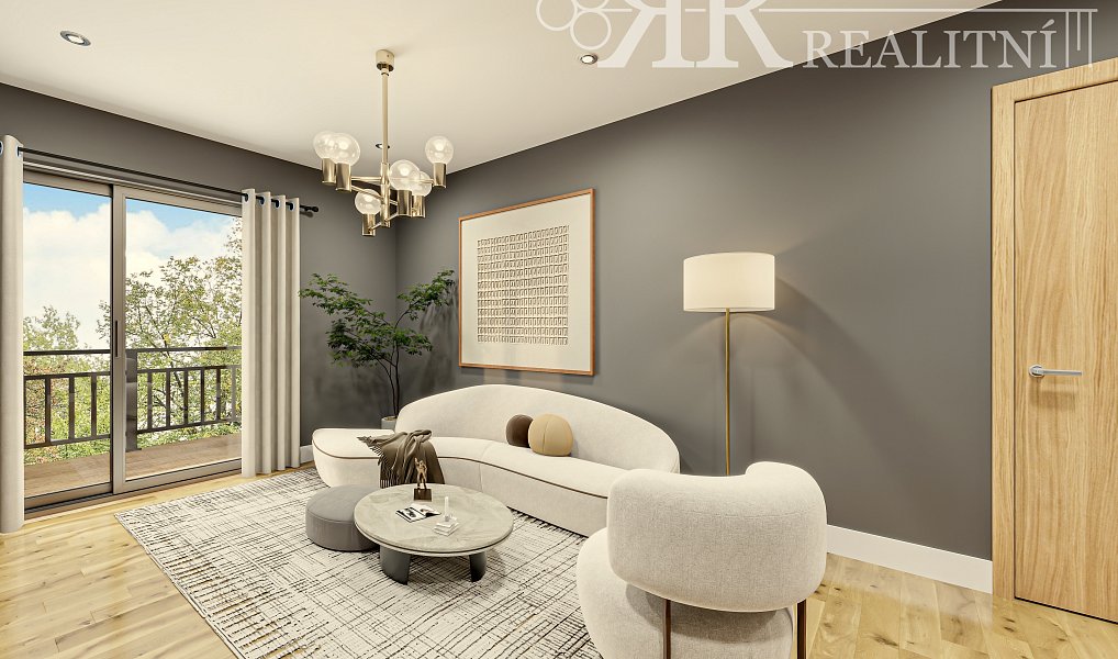 Prodej bytu 1+kk 27 m², Nehvizdy – fotka 1 z 7