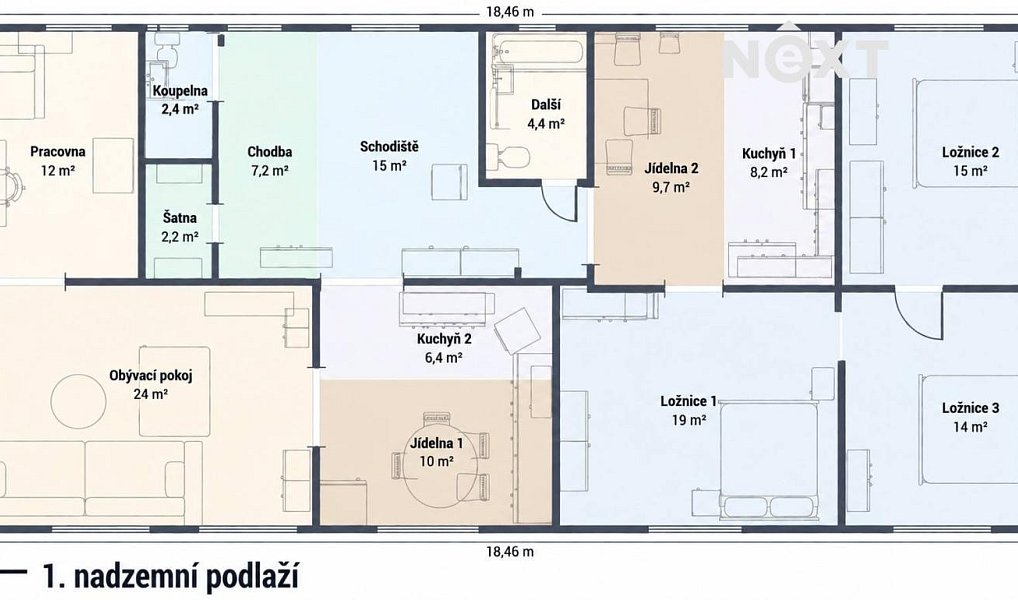 Prodej domu 320 m² s pozemkem 1 266 m², Doloplazy – náhled fotky 17