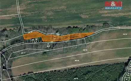 Prodej lesa 1 477 m², Tuchořice, okres Louny