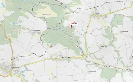 Dražba lesa 833 m², Břežany