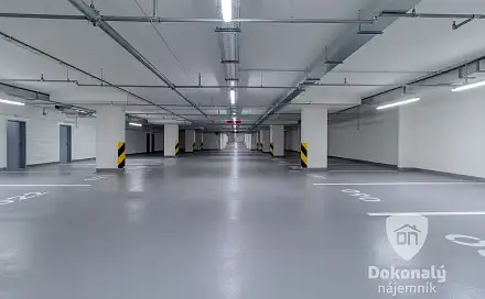 Podnájem podzemního garážové stání, 15 m2, v projektu tesla hloubětín na praze 9 - hloubětín