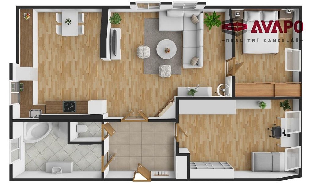 Pronájem bytu 3+1 97 m², Opava – náhled fotky 2