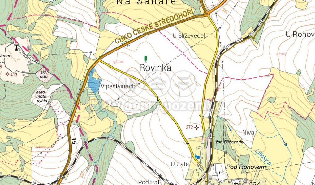 Prodej lesa 13 318 m², Blíževedly – náhled fotky 4