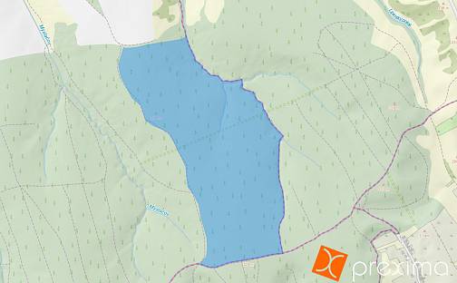 Prodej lesa 8 890 m², Nedachlebice, okres Uherské Hradiště