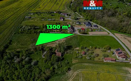Prodej stavebního pozemku 1 300 m², Halenkovice, okres Zlín