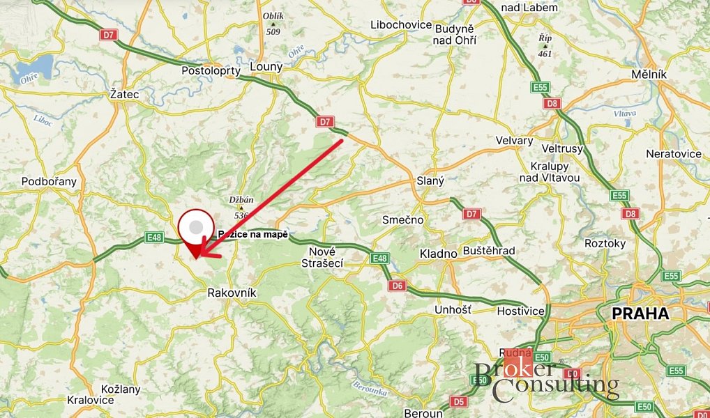 Prodej stavebního pozemku 1 399 m², Chrášťany – náhled fotky 2