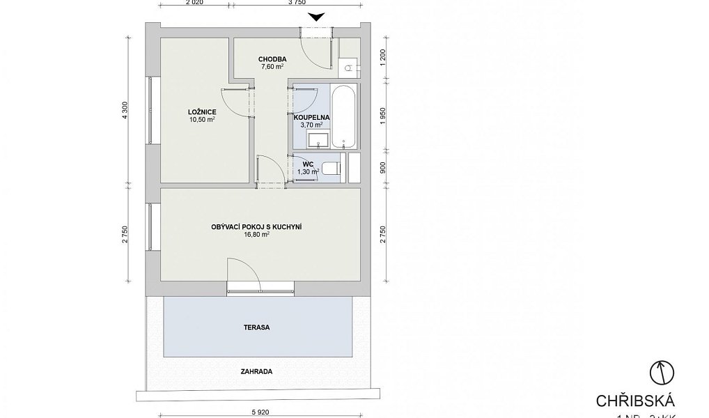 Prodej bytu 2+kk 43 m², Praha – náhled fotky 2