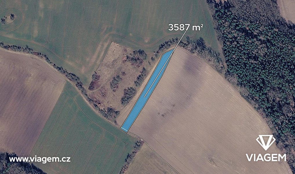 Prodej pole 3 587 m², Týnec nad Labem – náhled fotky 2