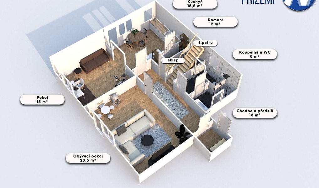 Prodej domu 139 m² s pozemkem 2 312 m², Nebahovy – náhled fotky 5