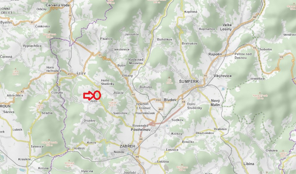 Prodej pole 8 401 m², Jedlí – náhled fotky 4
