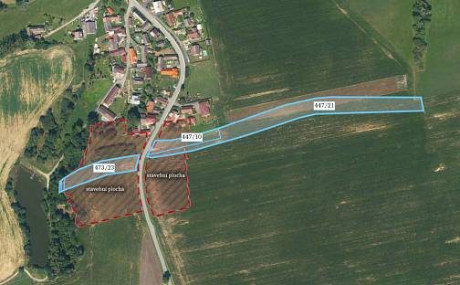 Prodej stavebního pozemku 12 515 m², Malšice - Obora, okres Tábor