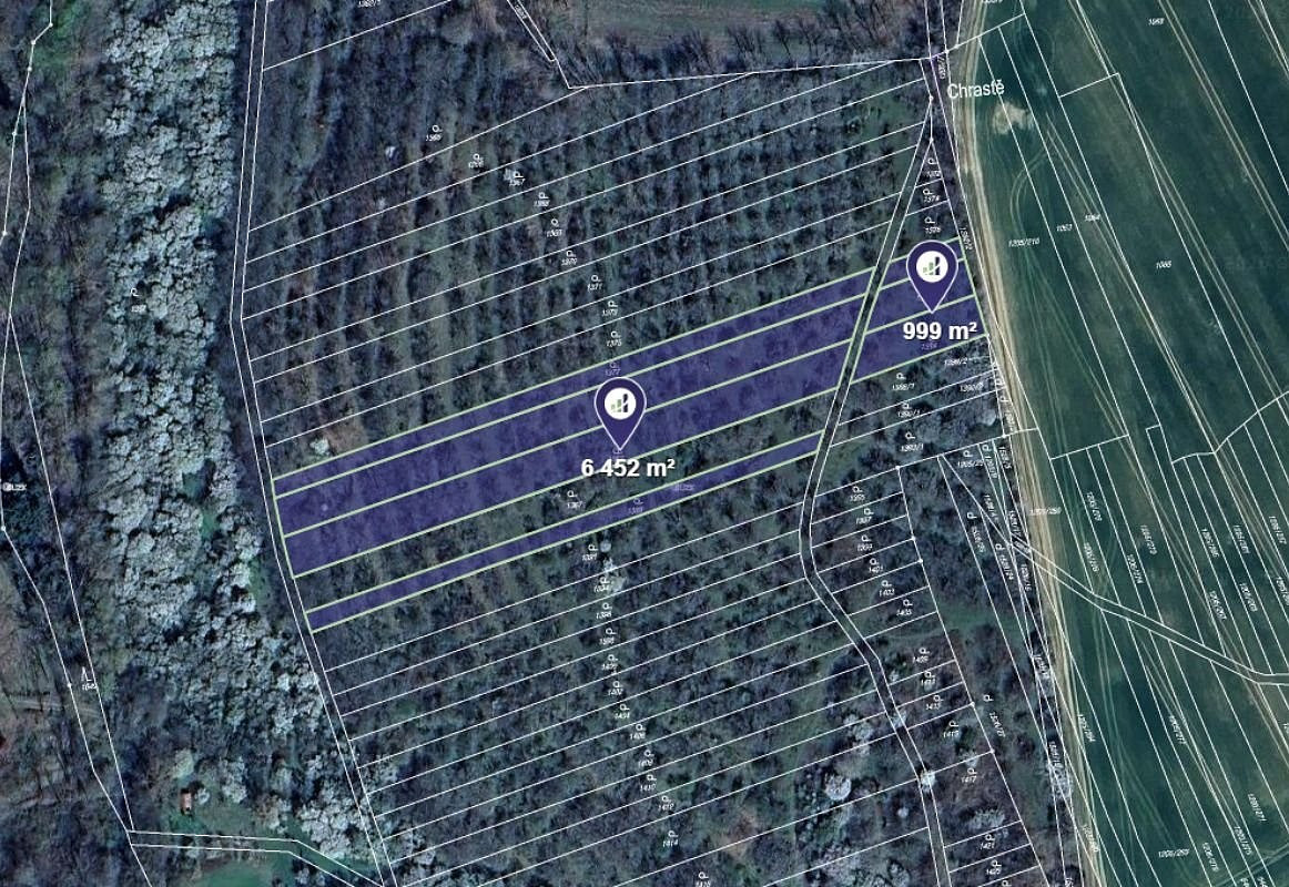 Prodej zahrady 7 451 m² rezervováno