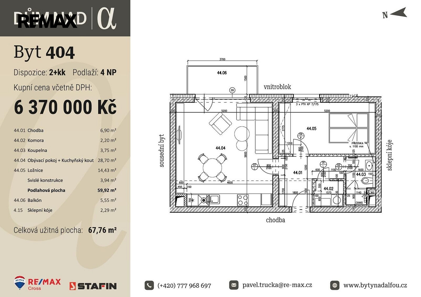 Prodej bytu 2+kk 60 m² – fotografie 2