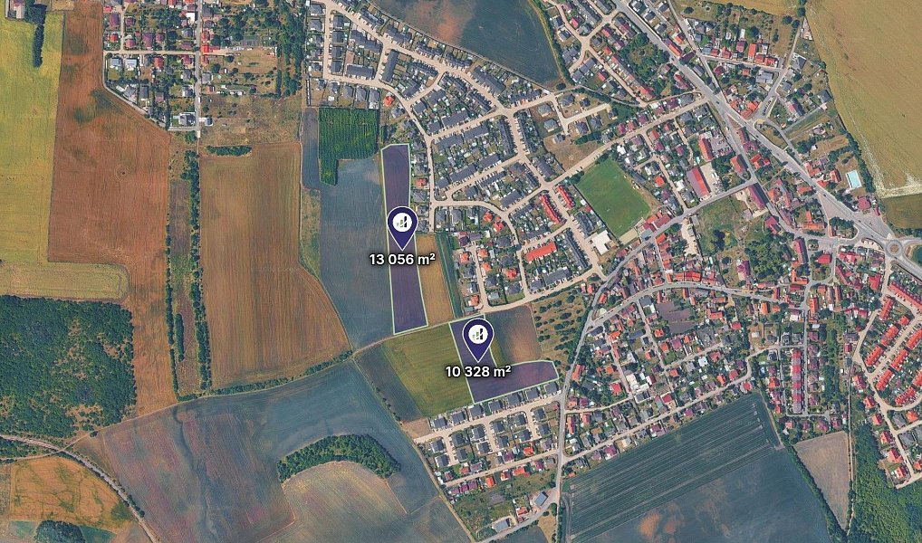 Prodej pozemku, 23384 m², Mělník, Postřižín