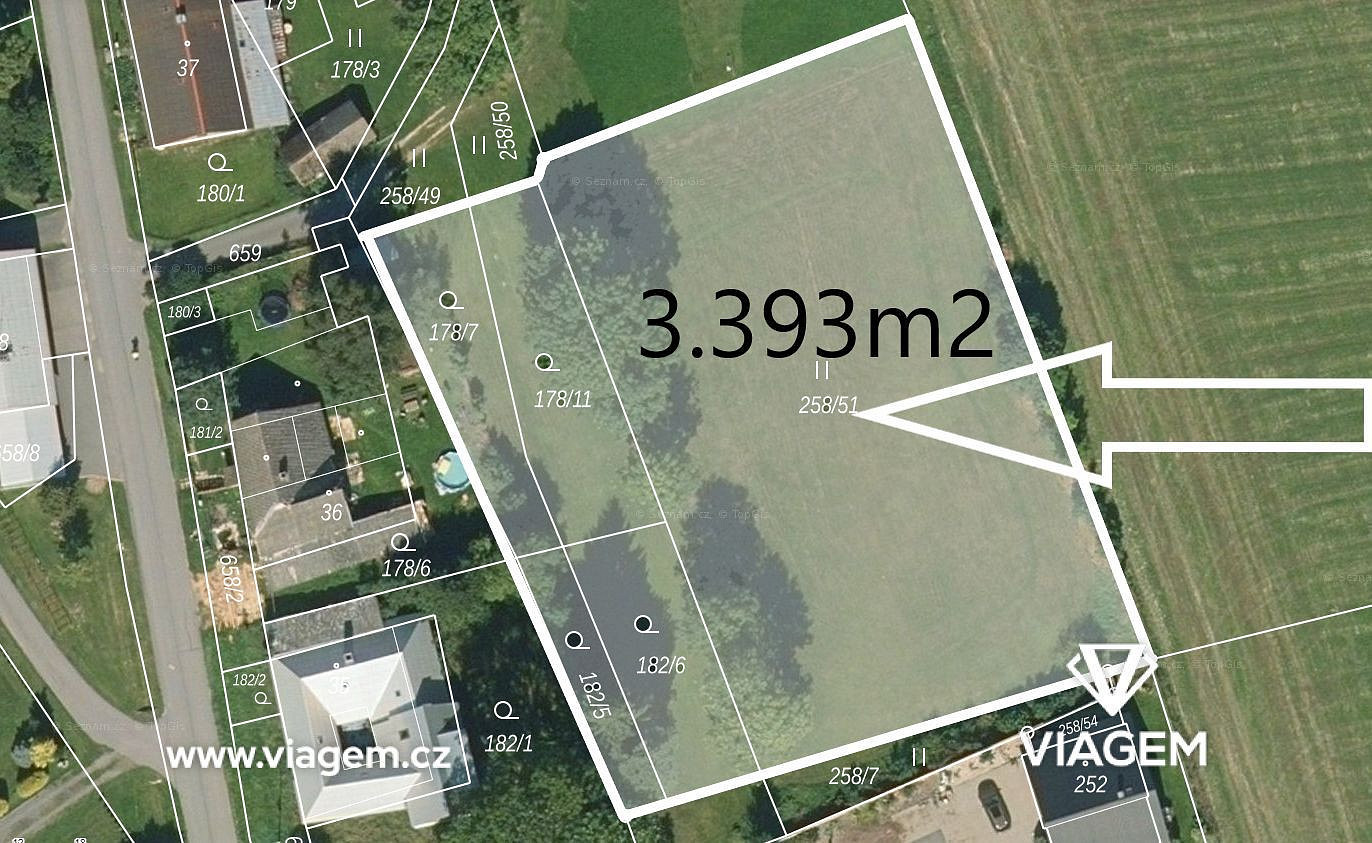 Prodej stavebního pozemku 848 m²