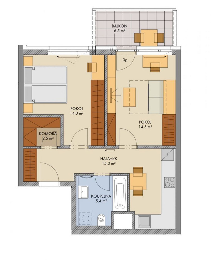 Prodej bytu 2+kk 60 m² – fotografie 4