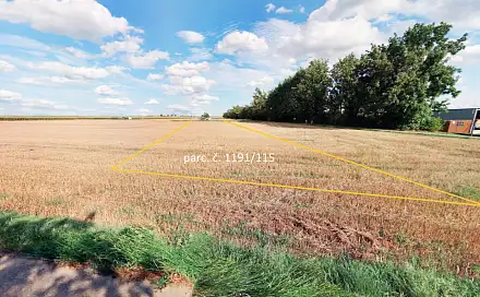 Prodej pole 7 872 m², Týnec, okres Břeclav