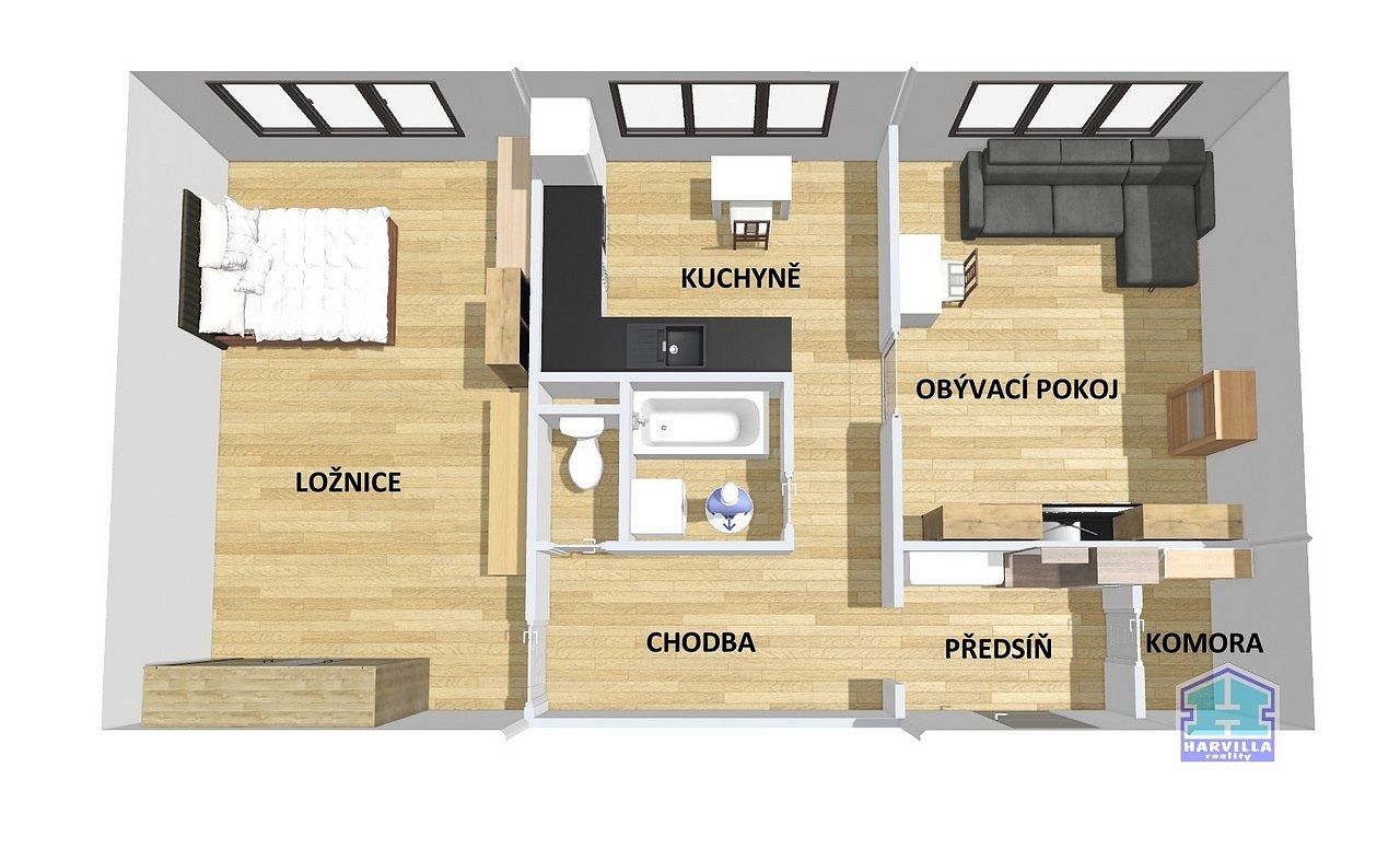 Prodej bytu 2+1 57 m² – fotografie 4