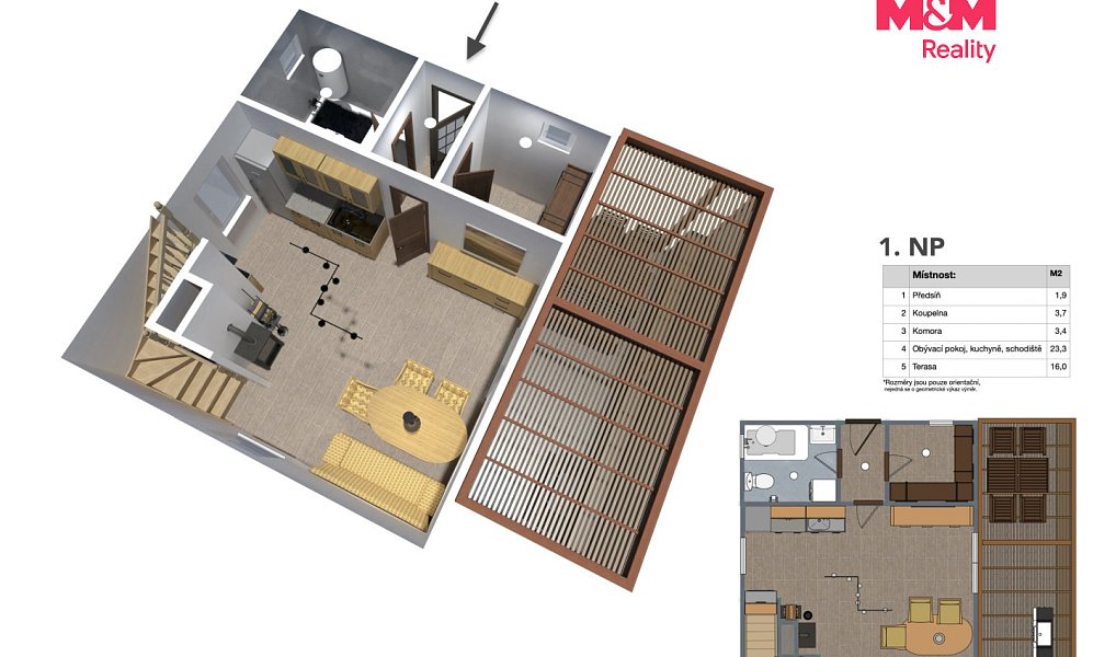 Prodej chaty/chalupy 90 m² s pozemkem 435 m², Chbany – náhled fotky 8