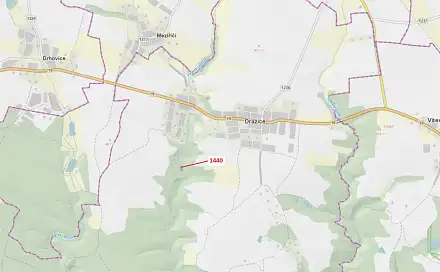 Dražba lesa 1 097 m², Dražice