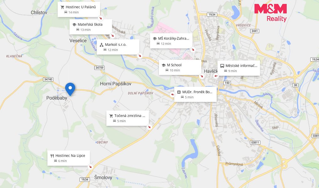 Prodej stavebního pozemku 1 035 m², Havlíčkův Brod – náhled fotky 7